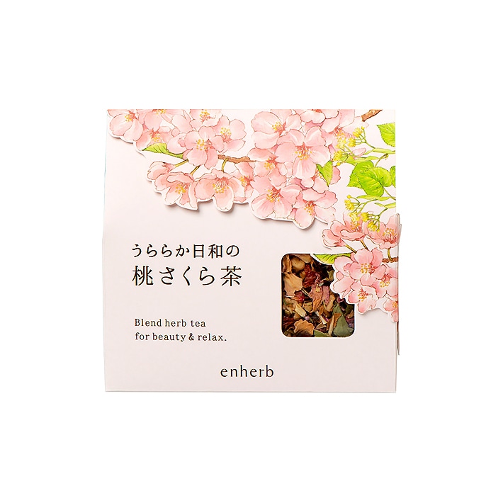 ハーブ専門店 Enherb 公式webサイト 限定 うららか日和の桃さくら茶 茶葉 50g 約12杯分 ハーブティー サントリーグループのハーブ専門店 Enherb エンハーブ ハーブティー エッセンシャルオイル ハーブコスメ 株式会社コネクト