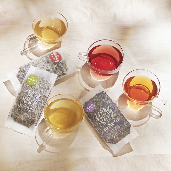 ご当地ハーブティーお取り寄せセット【K】 /茶葉合計270g(約69杯分) ①1セット