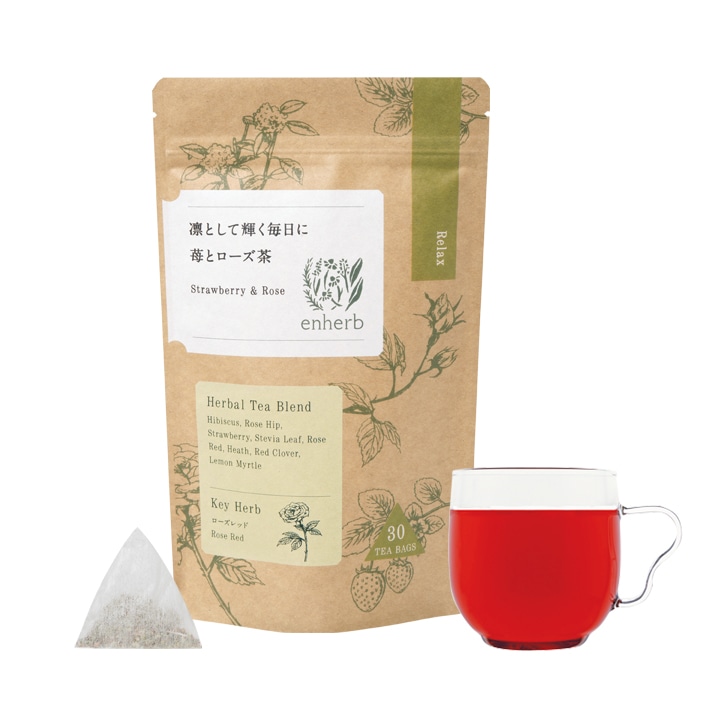 凛として輝く毎日に苺とローズ茶(ティーバッグ / 30包)
