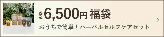 税込6,500円福袋 「おうちで簡単！ハーバルセルフケアセット」を見る